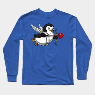 Cute Penguin Cupid Long Sleeve T-Shirt